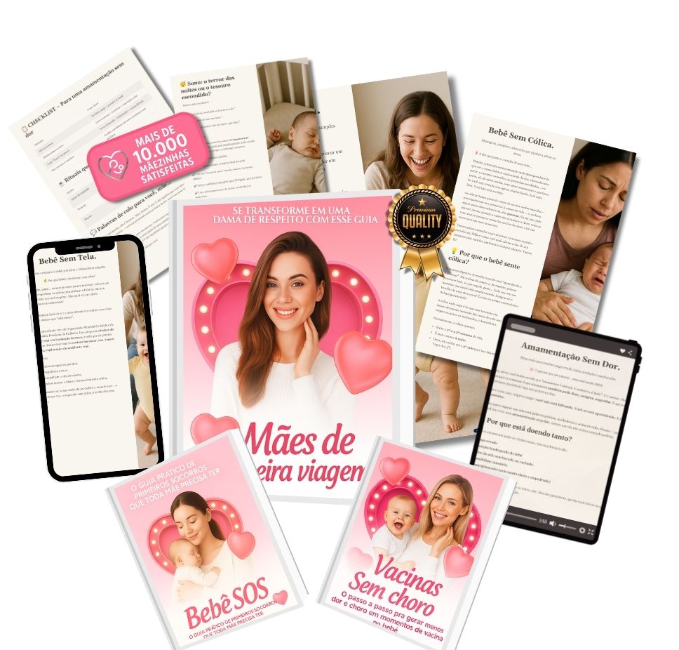 Pacote completo Mães de Primeira Viagem com todos os bônus exclusivos